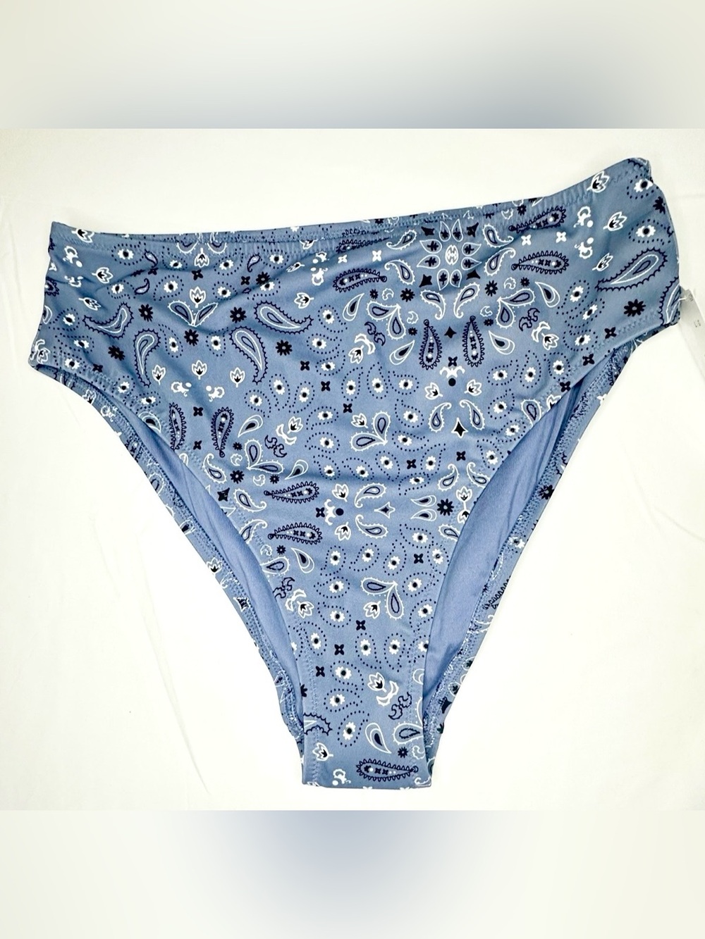 LARGE Victoria's Secret Blue Paisley High Waist
Cheeky Bikini Bottom